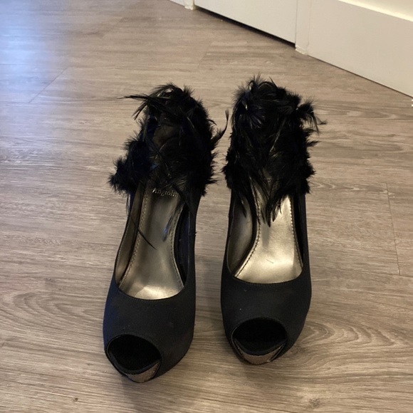 Enzo angioloni high heel size 40 with feathers - Picture 3 of 6